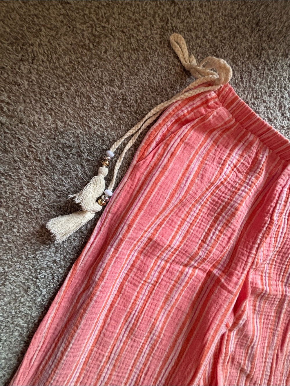 NWT Striped Cotton Pants - Picture 3 of 5